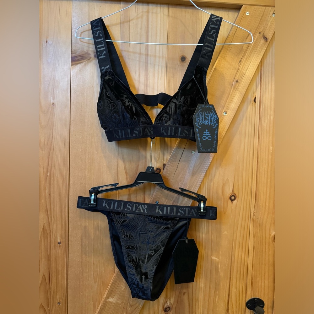 Killstar Cultus Bralet and Panty set Size xs NWT